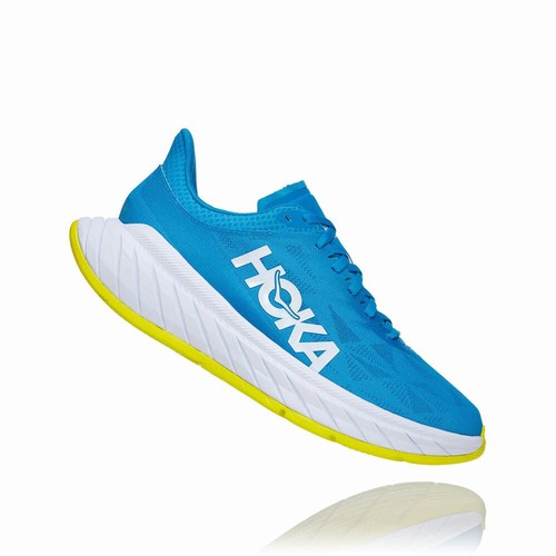 Hoka One One CARBON X 2 Road Running Shoes For Men India Blue IN-5986